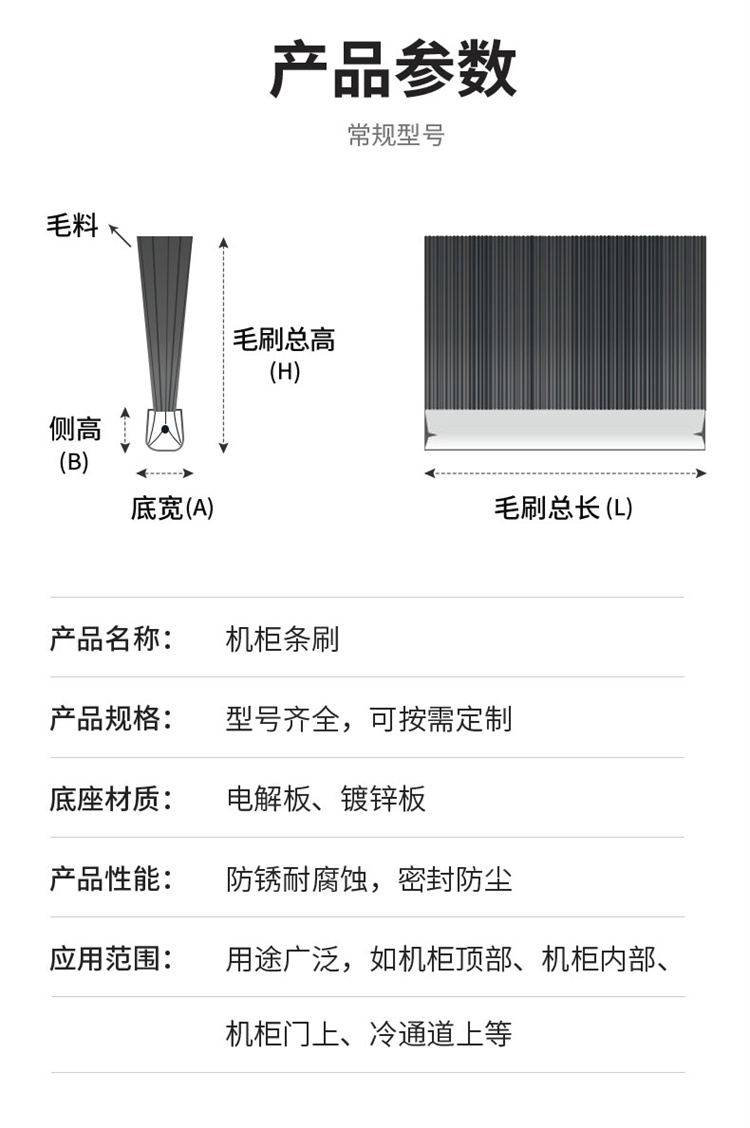 机柜密封毛刷详情图09